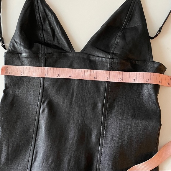 Alexander Wang Leather triangle top mini dress - Picture 6 of 13
